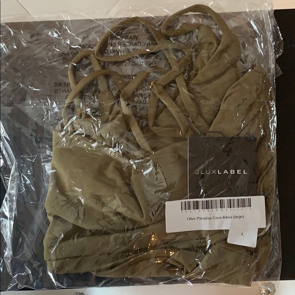 NWT JLUXLABEL Olive Paradise Cove Bikini - Picture 11 of 13
